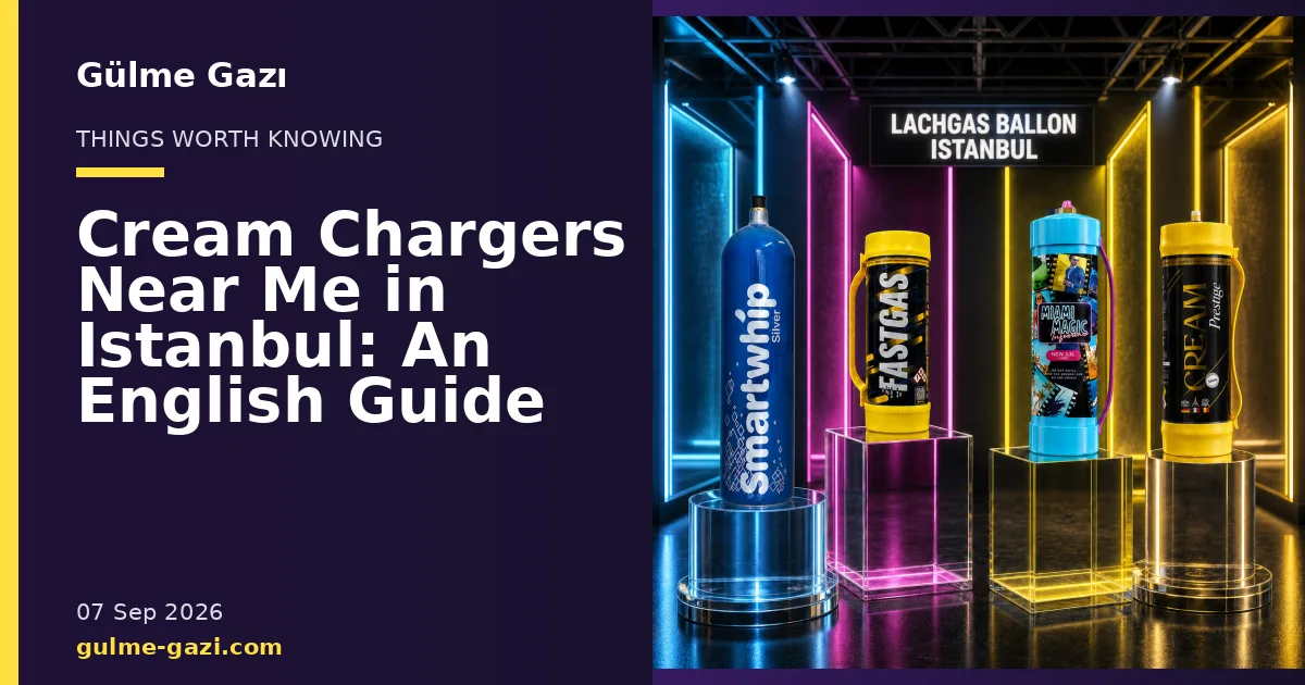 Gülme Gazı blog cover showing product cylinders in a studio setting